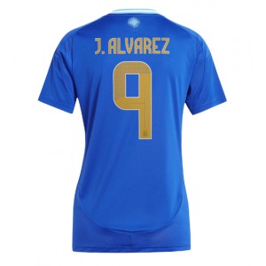Fotbalové Dres Argentina Julian Alvarez #9 Dámské Venkovní Oblečení Copa America 2024 Krátký Rukáv
